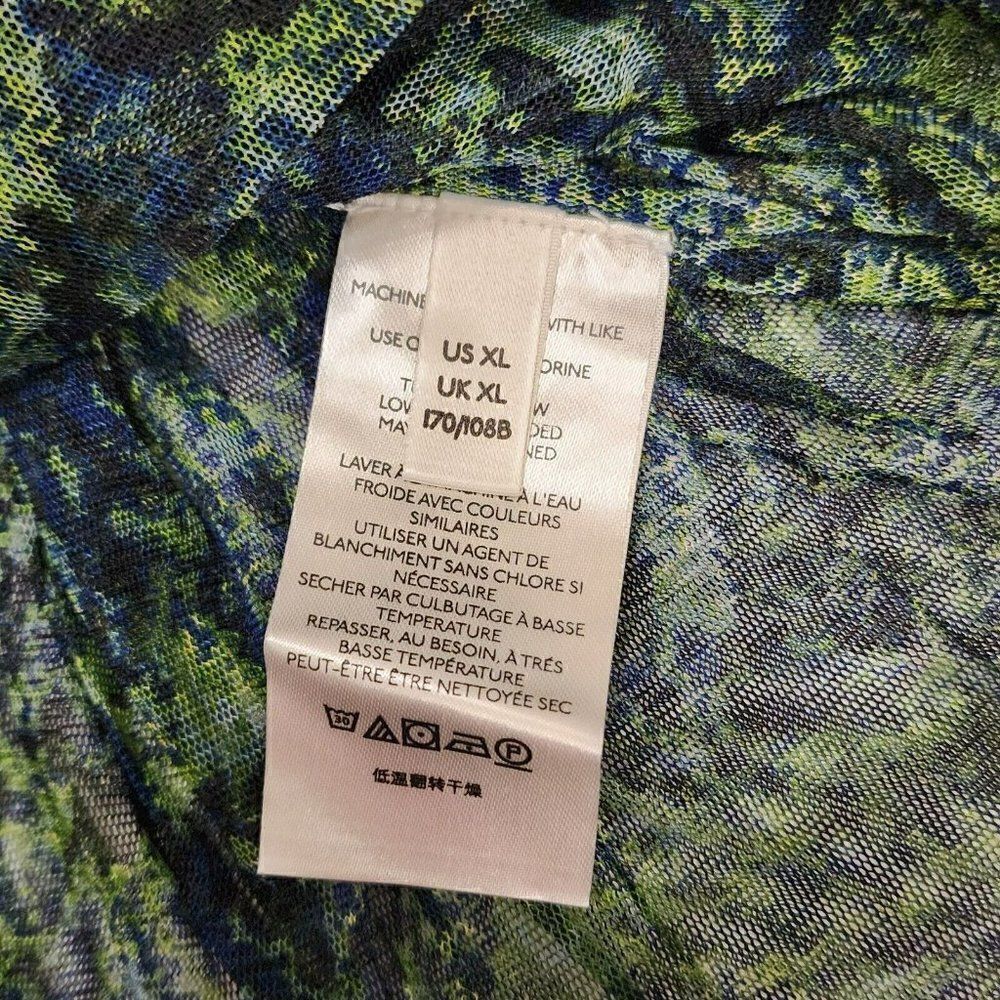 NWT - Free People Women's - XL - Penelope Top Deep Sea Combo Green - Picture 8 of 12